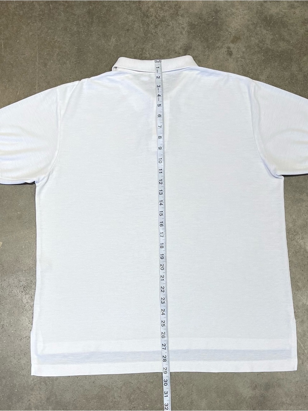 Vintage 80s Levis Single Stitch White Polo Shirt XL - Picture 6 of 8